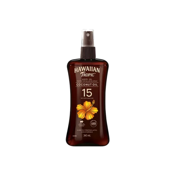 Hawaiian Tropic Aceite Gel Protector Solar en Spray SPF 15