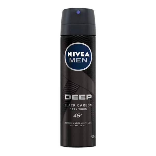 Nivea Men Deep Black Carbón Desodorante Antitranspirante Antibacterial 48h