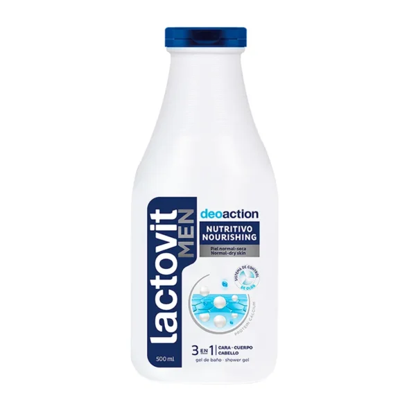 Lactovit Men Gel de Baño Deo Action Protección y Frescura