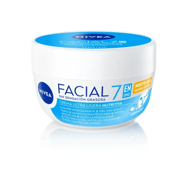 Nivea Crema Facial Cuidado Nutritivo Hidratación Diaria