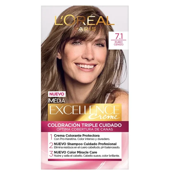 L’Oréal Imédia Excellence Creme 7.1 Rubio Cenizo