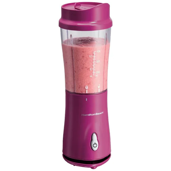 Licuadora Personal Hamilton Beach Morada con Tapa de Viaje