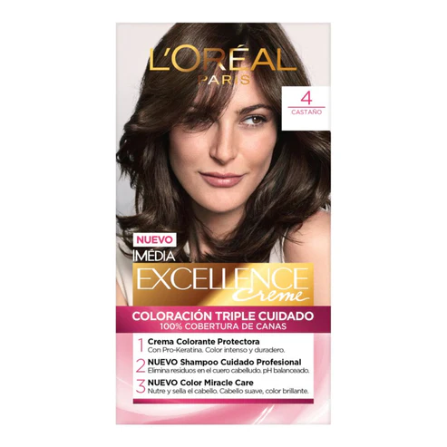L’Oréal Imédia Excellence Creme 4 Castaño