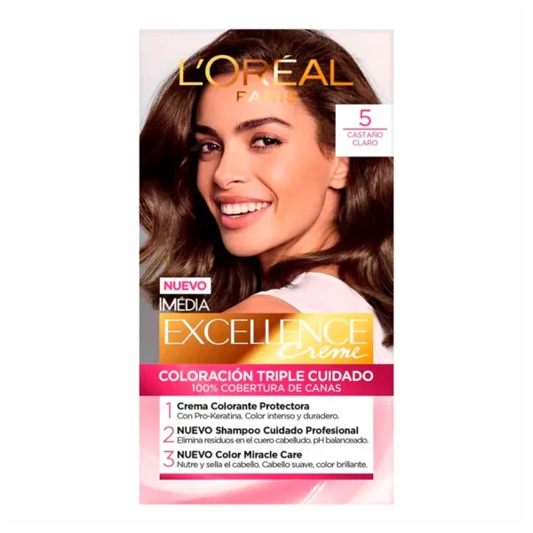L’Oréal Imédia Excellence Creme 5 Castaño Claro