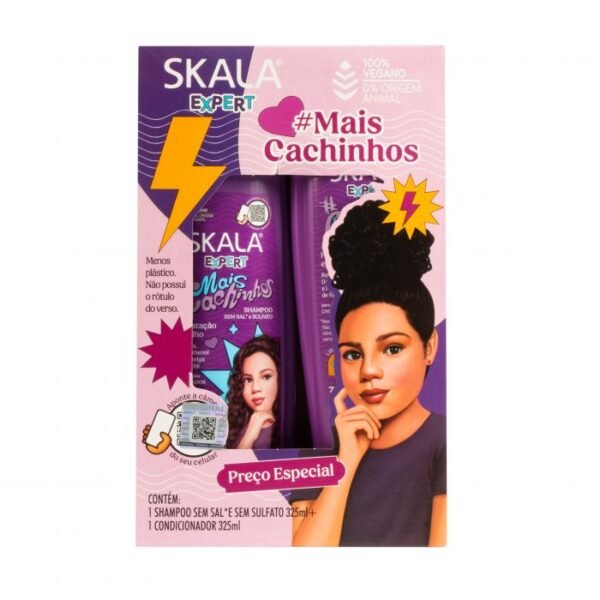 Skala Expert Kids Mais Cachinhos Kit Shampoo + Acondicionador