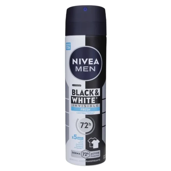 Nivea Men Desodorante Antitranspirante Black & White Invisible Fresh Antimanchas 72h