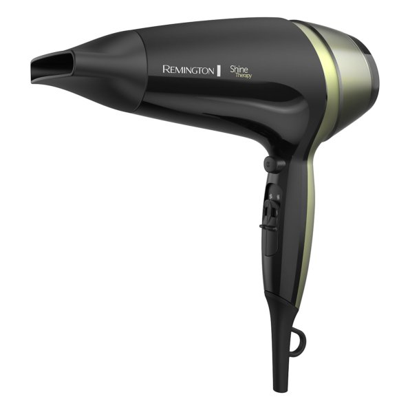 Secadora de Cabello Remington Shine Therapy D13A Negra Aguacate y Macadamia