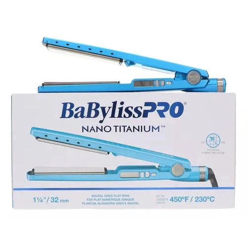 Plancha Profesional BaBylissPRO Nano Titanium Iónica Digital 1 1/4"