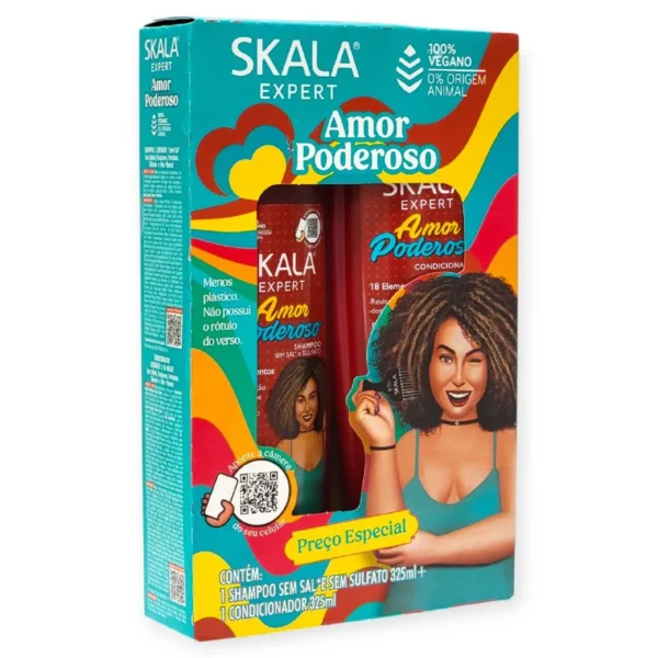 Skala Expert Kids Mais Cachinhos Kit Shampoo + Acondicionador
