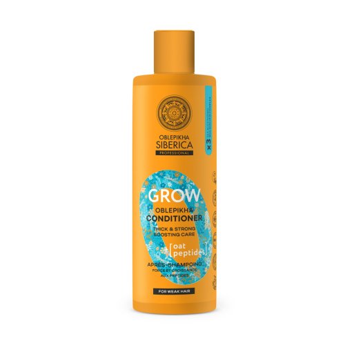 Natura Siberica Oblepikha – Acondicionador Grow with Biolipid Complex & Oat Peptides