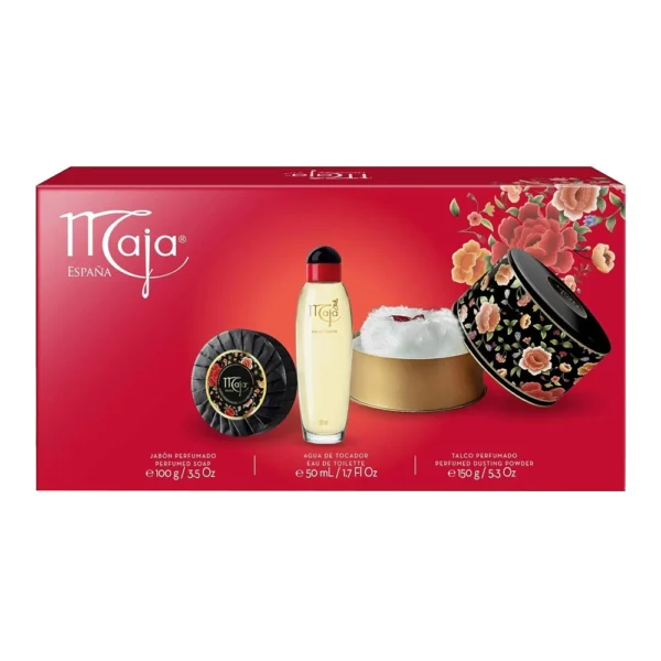 Maja – Juego de Regalo Clásico Español (Jabón + Talco + Perfume)