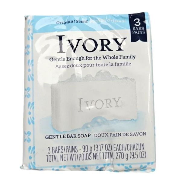 Ivory – Jabón en Barra Original (Pack 3 Unidades)