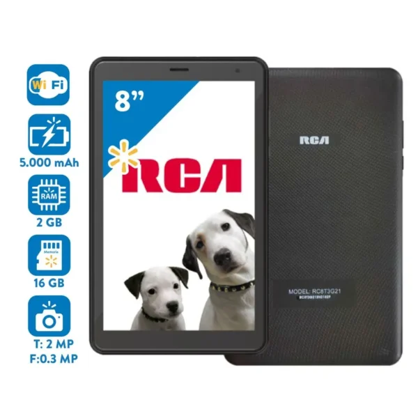 RCA – Tableta 8" 3G 16GB Android 10 (2GB RAM)