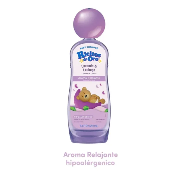 Ricitos de Oro – Shampoo para Bebé Lavanda y Lechuga