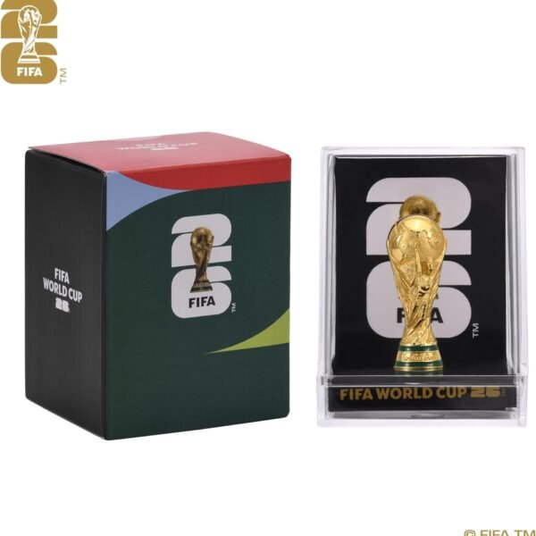 Edición Oficial Copa Mundial de la FIFA 2026 - Trofeo 3D de 3 pulgadas dentro de un acrílico premium...
