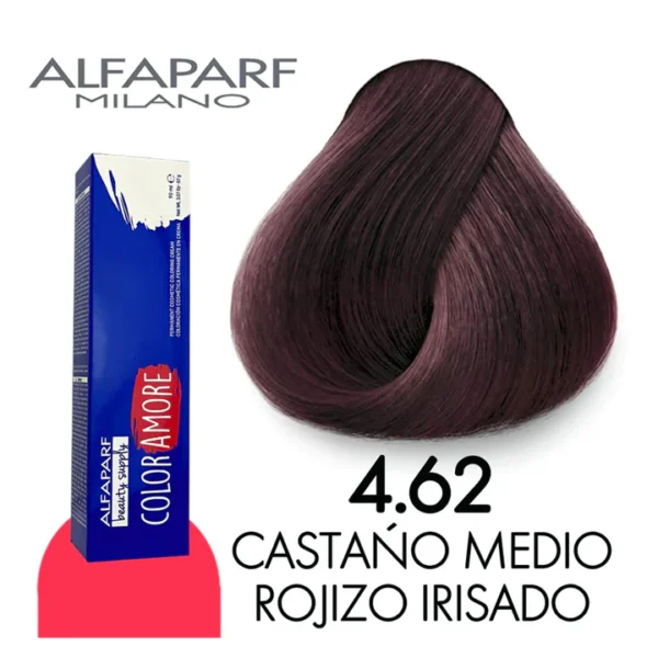 Alfaparf – Color Amore Tinte 4.62 (Castaño Claro Rojo Violeta)