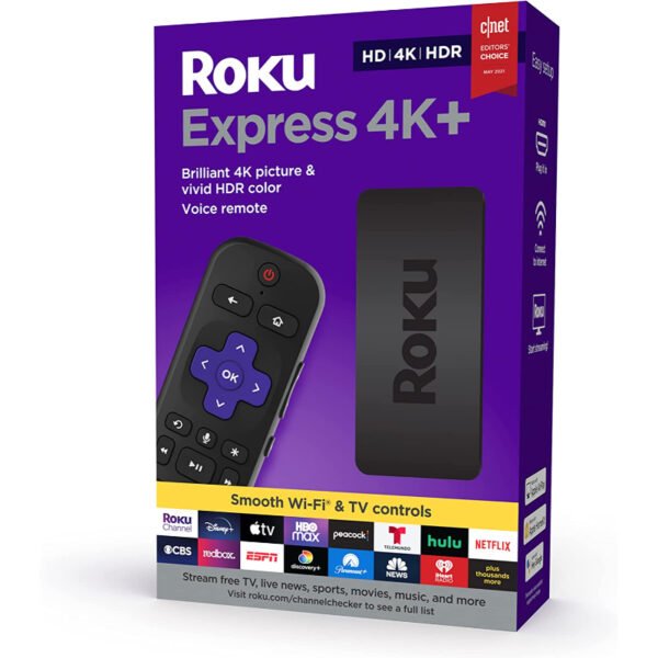 Roku – Express 4K+ (Modelo 3941R) Streaming HDMI con Control