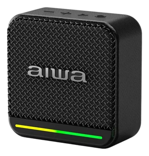 Aiwa – Parlante Portátil Bluetooth 7W TWS FM Luz AW-Q3 Negro