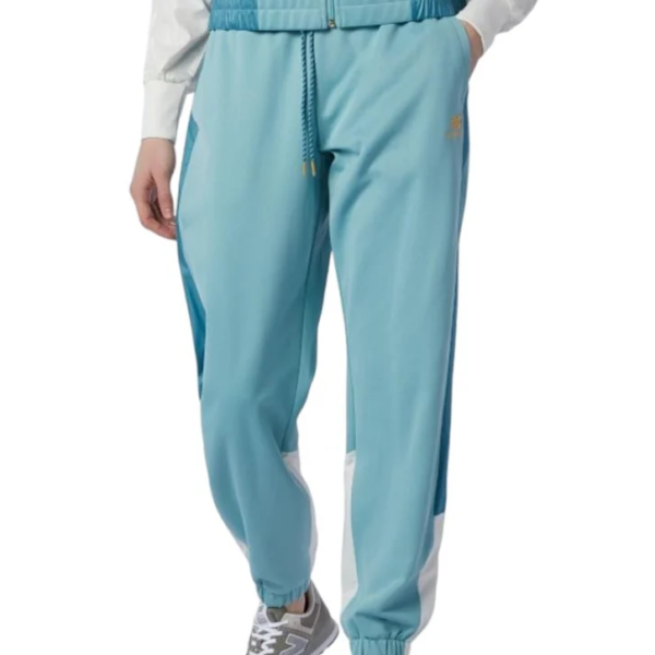 New Balance – Athletics Higher Learning Pant Mujer (Celeste/Blanco)