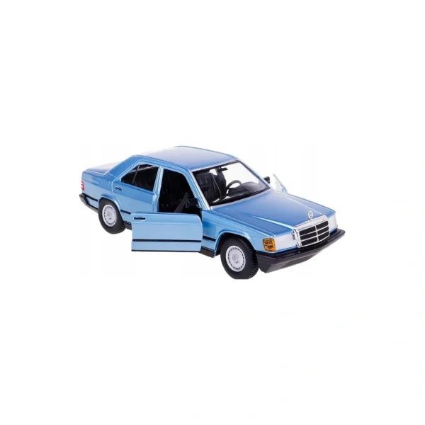 190 E 2.6 Blue Metallic 1/24 Diecast Model Car por Bburago 21103BL