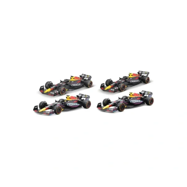 Bburago Red Bull Escala 1:43 Red Bull Racing Rb19 4pack Color Negro