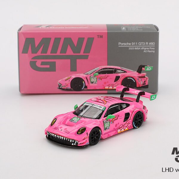 Mini Gt Roxy Porsche 911 Gt3 R #80 Imsa Virginia Racing #872
