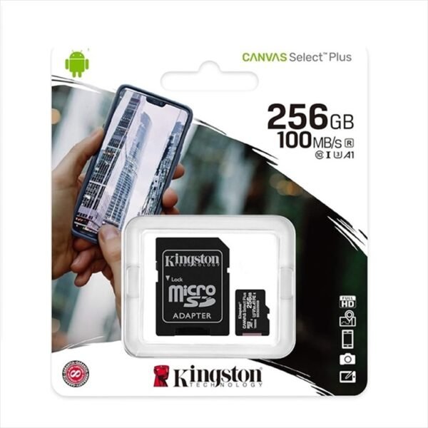 Kingston Canvas Select Plus 256GB microSD Class 10 100MB/s