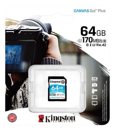 Kingston Canvas Go! Plus SDXC 64GB hasta 170MB/s