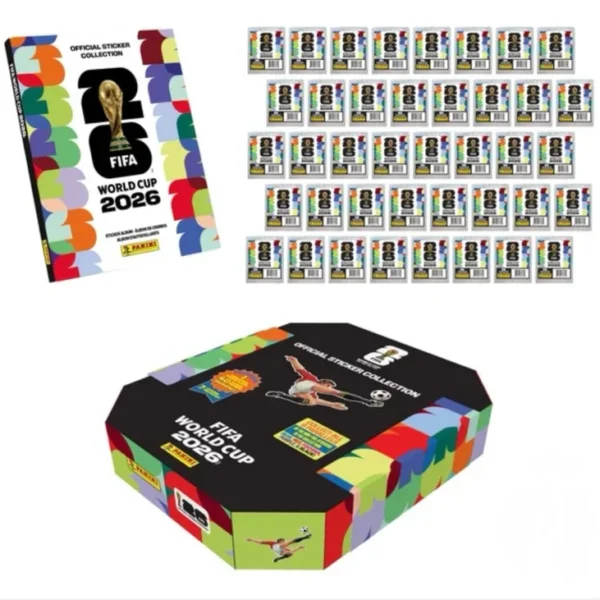Caja Panini FIFA World Cup 2026 Stadium Box Álbum y Stickers