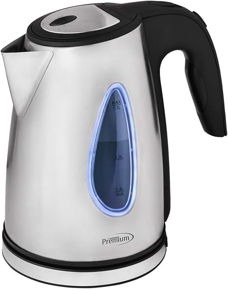 Tetera Eléctrica de Acero Inoxidable Premium PTK5179 1.7 Litros