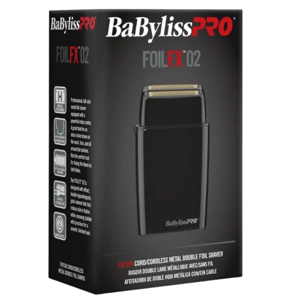 BaBylissPRO FoilFX02 Afeitadora Inalámbrica | Doble Lámina
