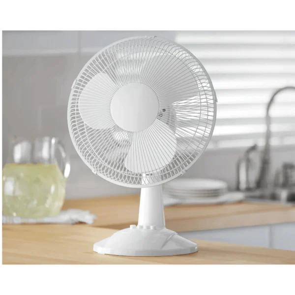 Ventilador de Mesa Mainstays 12 Pulgadas 3 Velocidades Blanco